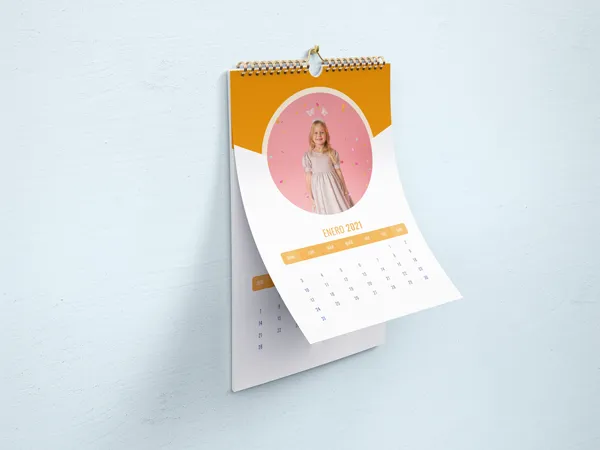 Calendario de Pared 20x30cm - Orange 2026