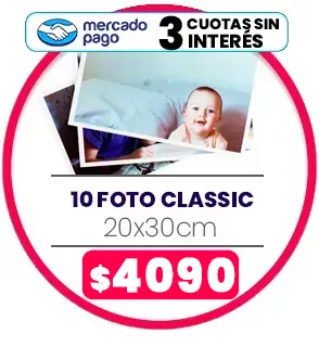 10 fotos Classic 20x30 $4090