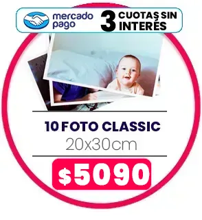 10 fotos Classic 20x30 $5090