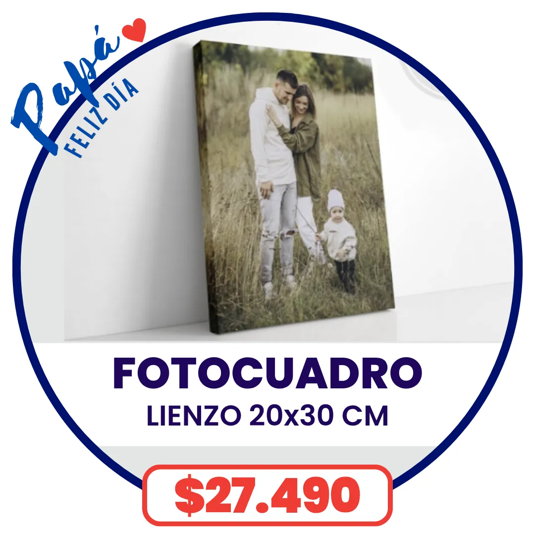 FotoCuadro de Lienzo 20x30 cm a $27.490