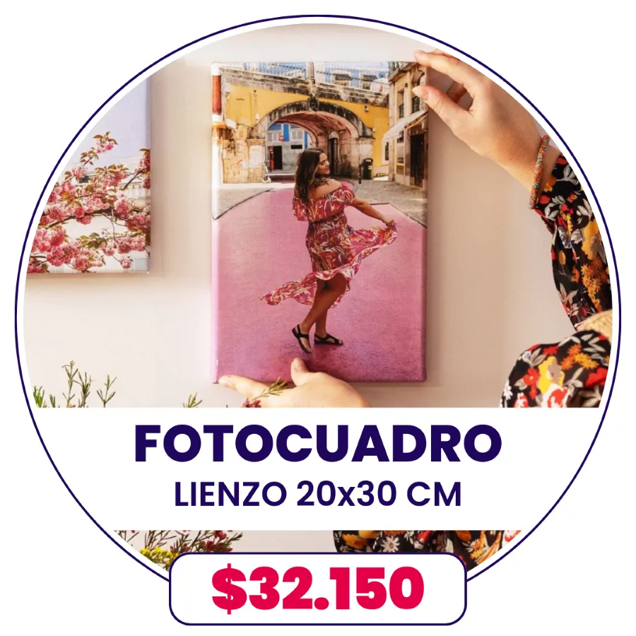 FotoCuadro de Lienzo 20x30 cm a $32.150