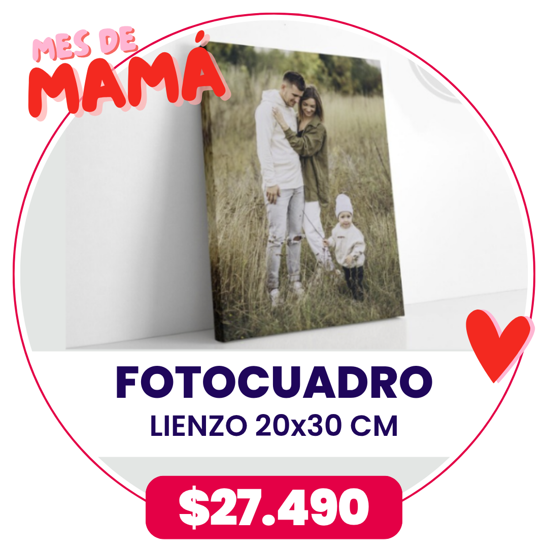 FotoCuadro de Lienzo 20x30 cm a $27.490
