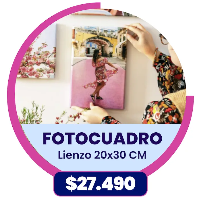 FotoCuadro de Lienzo 20x30 cm a $27.490