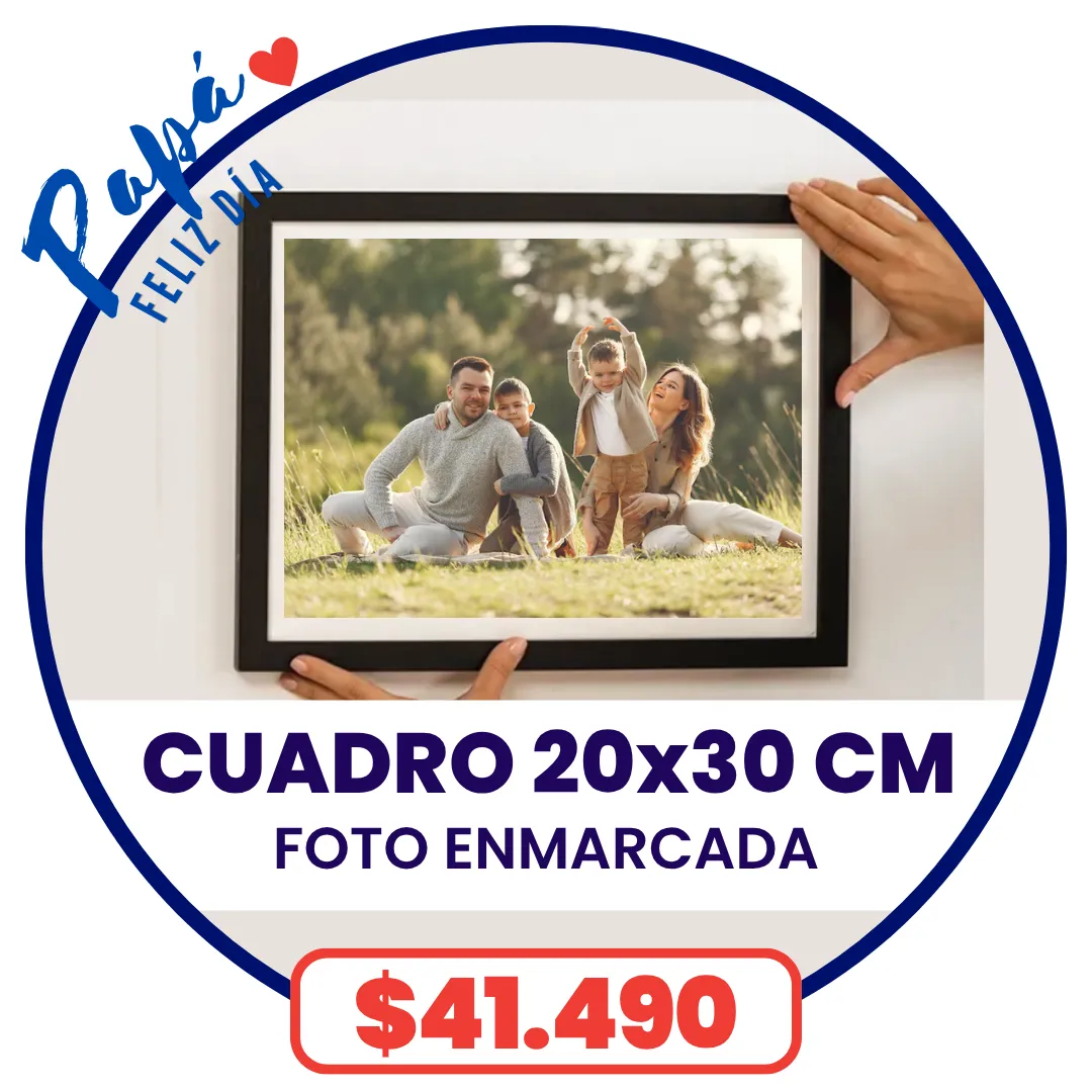 Cuadro con foto enmarcada 20x30 cm a $41.490