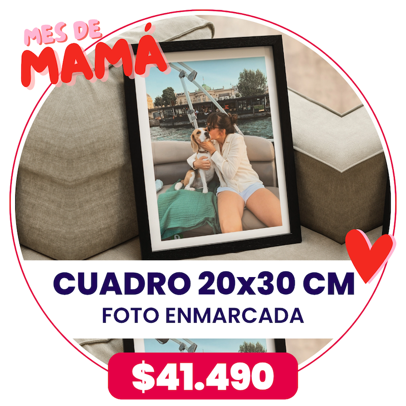 Cuadro con foto enmarcada 20x30 cm a $41.490