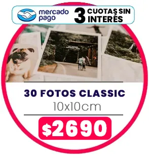 30 fotos Square 10x10 a $2690