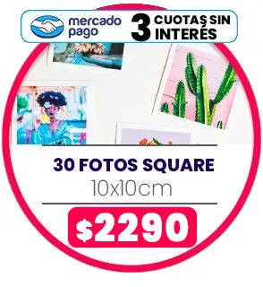30 fotos Square 10x10 a $2290