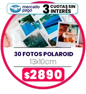 30 fotos Polaroid 10x13 a $2890