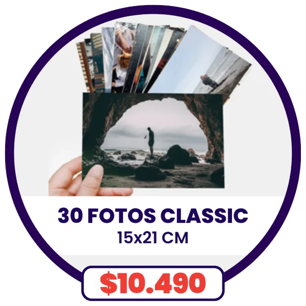 30 fotos Classic 15x21 a $10.490