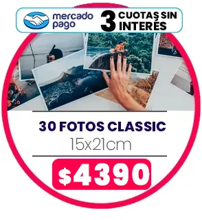 30 fotos Classic 15x21 a $4390