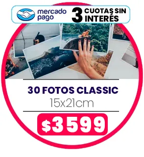 30 fotos Classic 15x21 a $3599