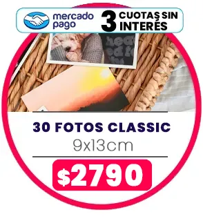 30 fotos Classic 9x13 a $2790