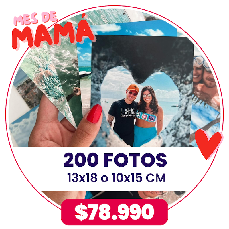 200 Fotos 10x15 o 13x18 cm a $78.990