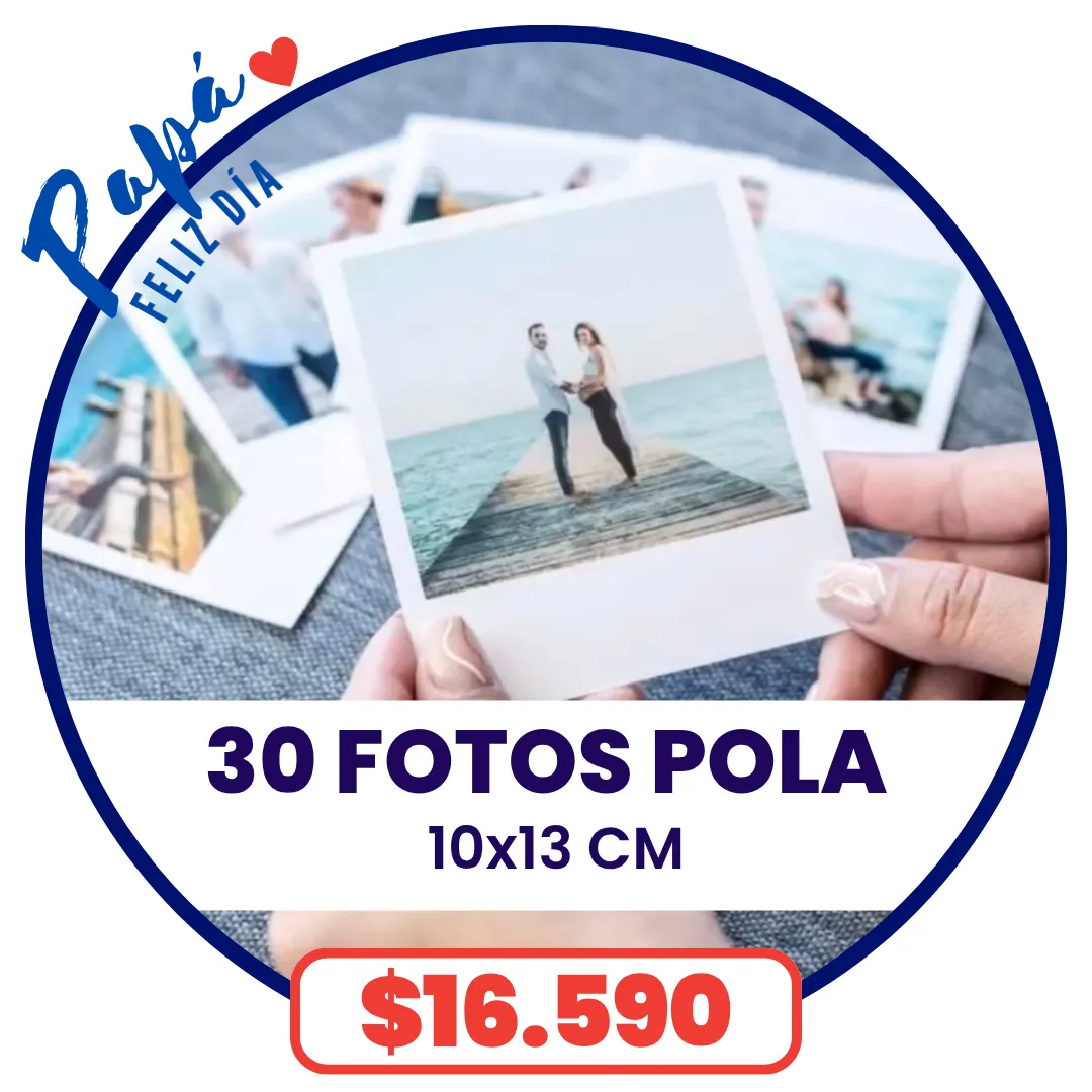 30 Fotos Pola 10x13 cm a $16.590