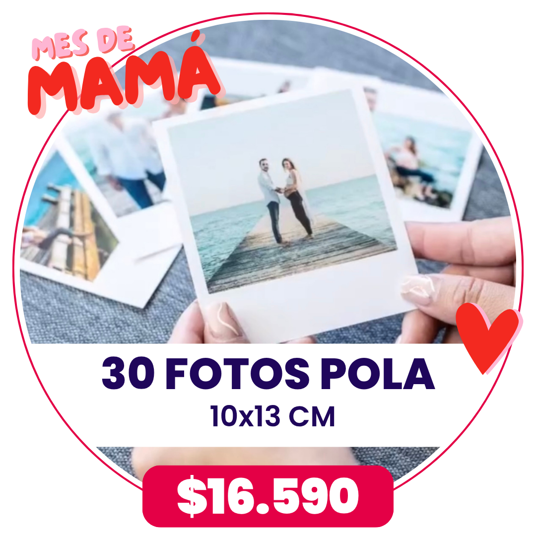 30 Fotos Pola 10x13 cm a $16.590