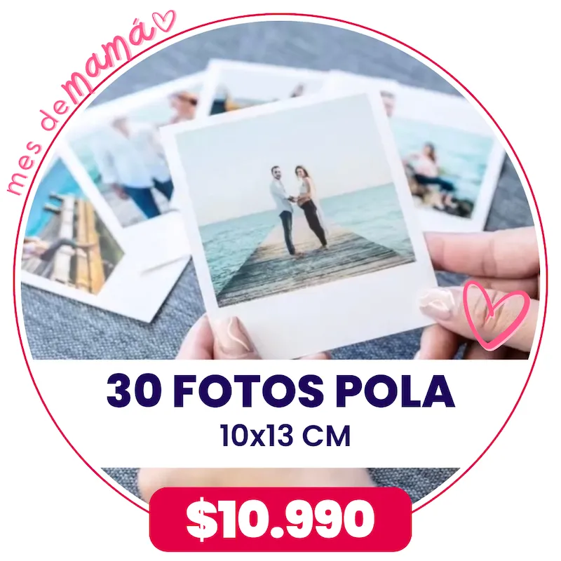 30 Fotos Pola 10x13 cm a $10.990