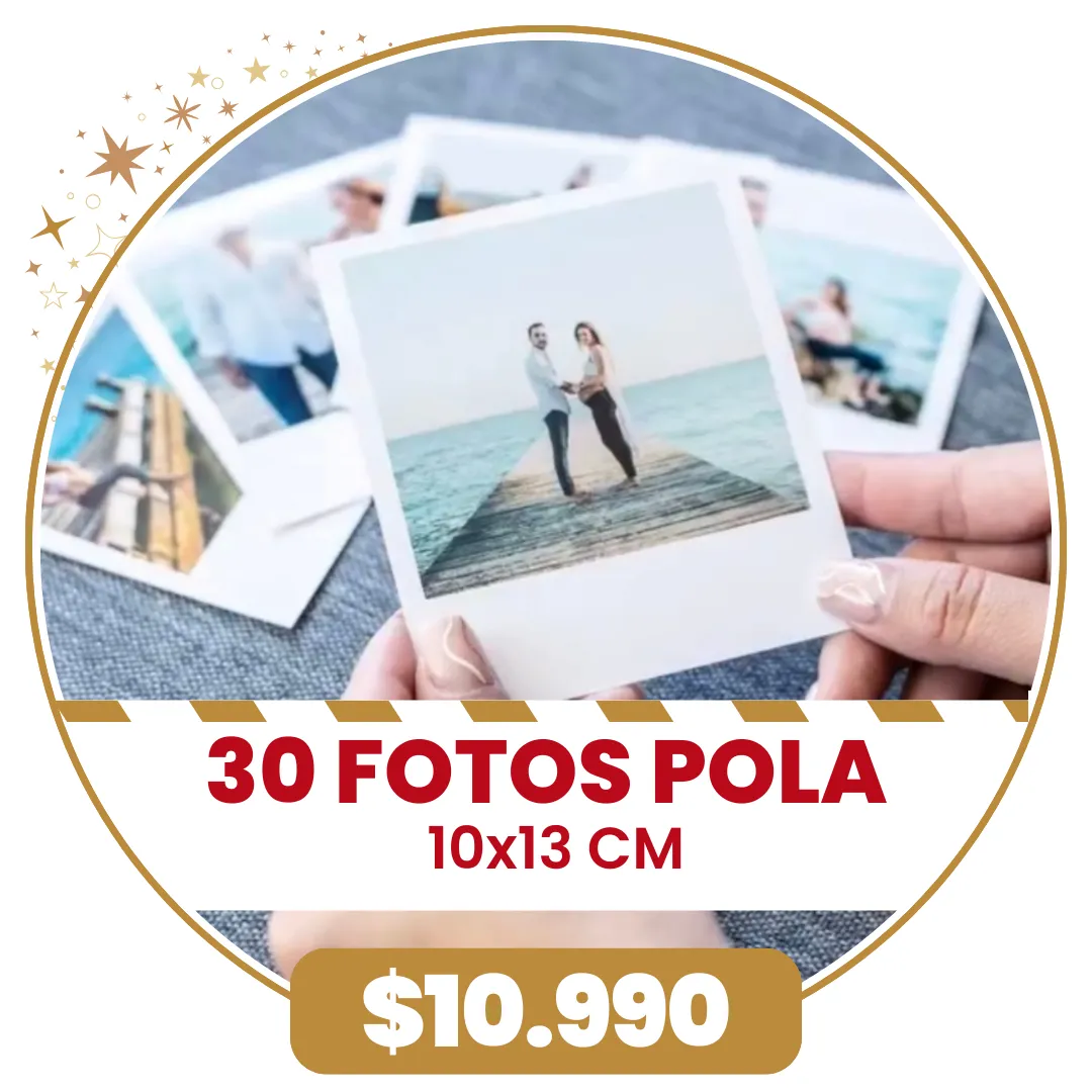 30 Fotos Pola 10x13 cm a $10.990