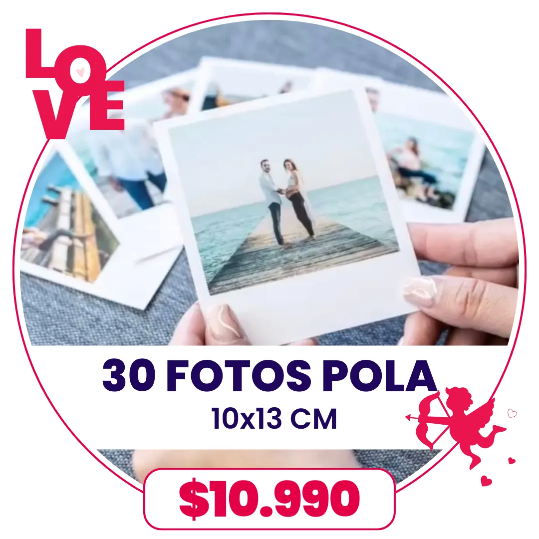 30 Fotos Pola 10x13 cm a $10.990