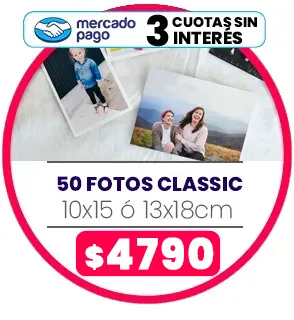 50 fotos de 10x15 o 13x18 a $4790