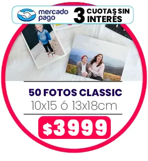 50 fotos de 10x15 o 13x18 a $3999
