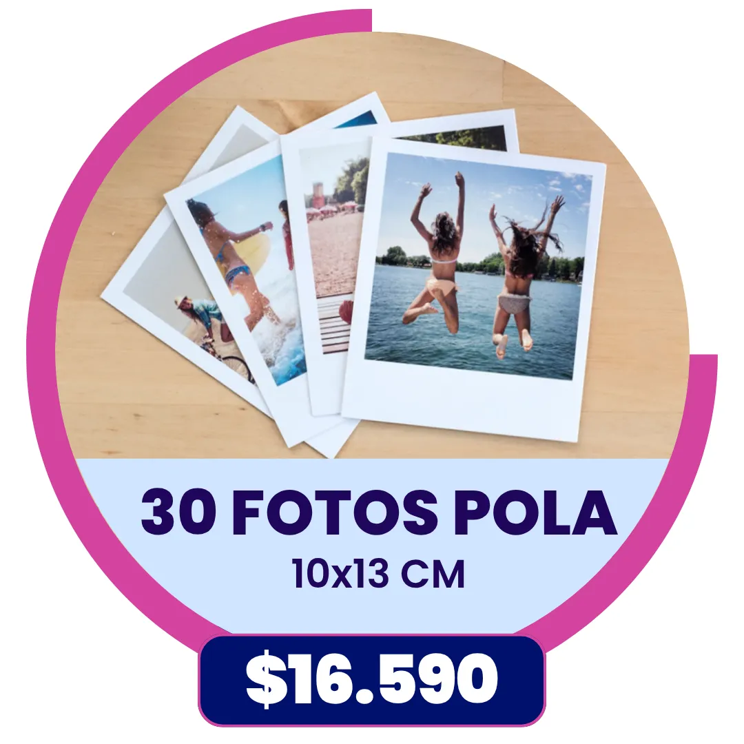 30 Fotos Pola 10x13 cm a $16.590