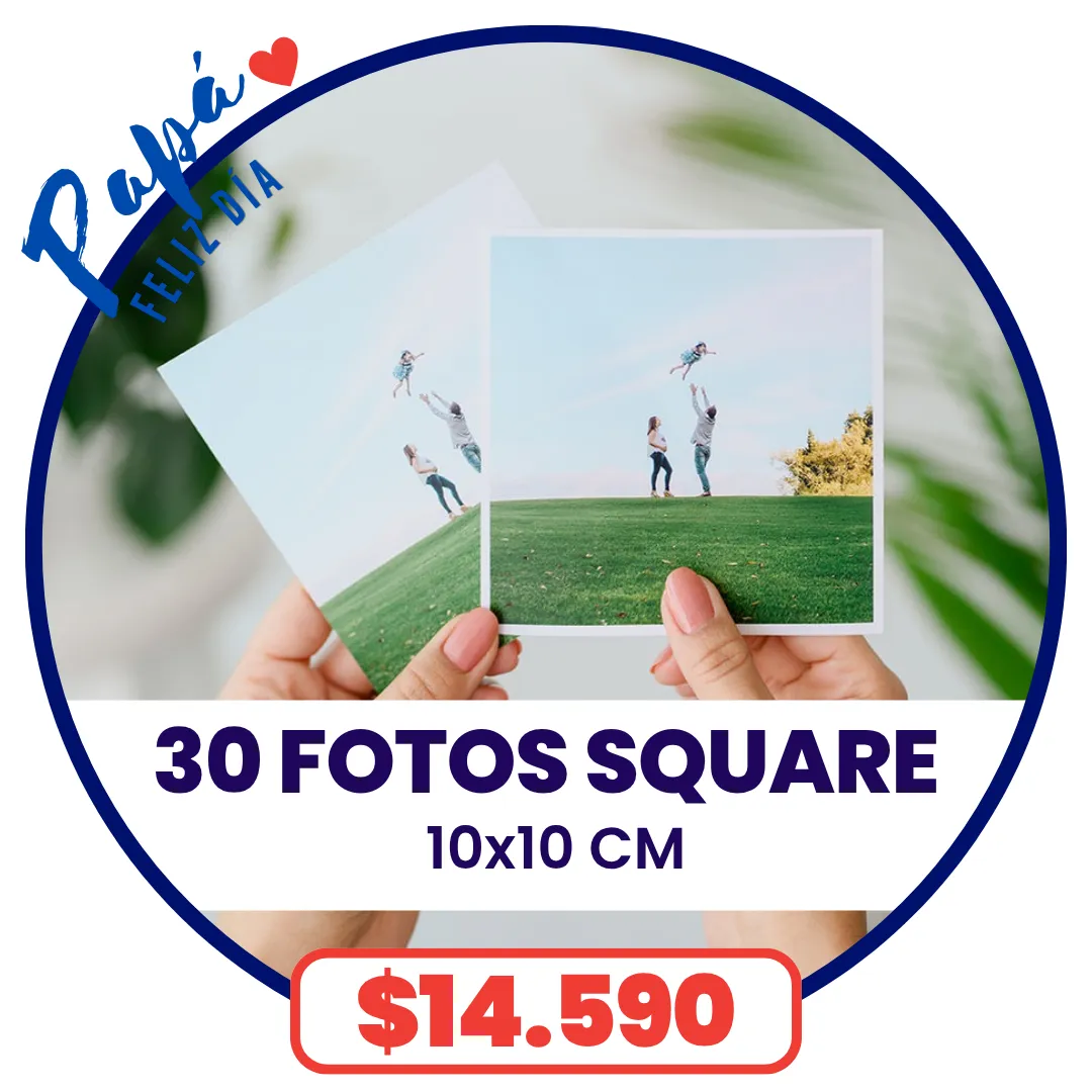 30 Fotos Square 10x10 cm a $14.590