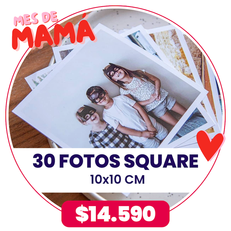 30 Fotos Square 10x10 cm a $14.590