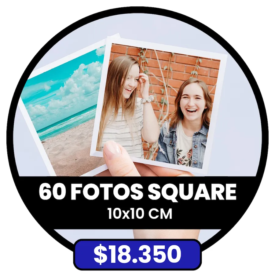 60 Fotos Square 10x10 cm a $18.350