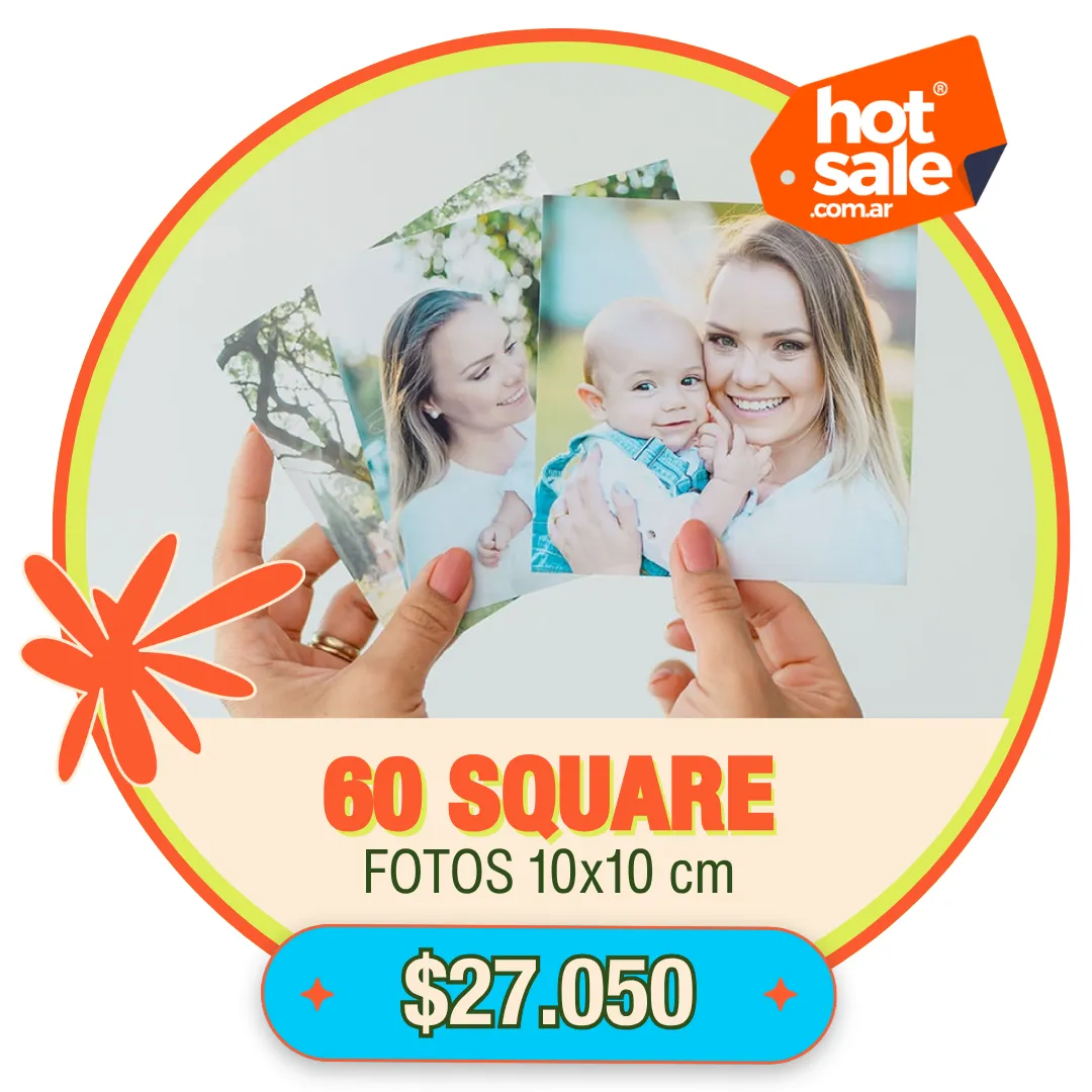 60 Fotos Square 10x10 cm a $27.050