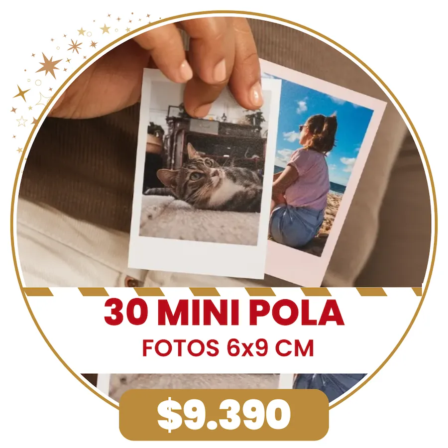 30 Fotos Mini Pola 6x9 cm a $9.390