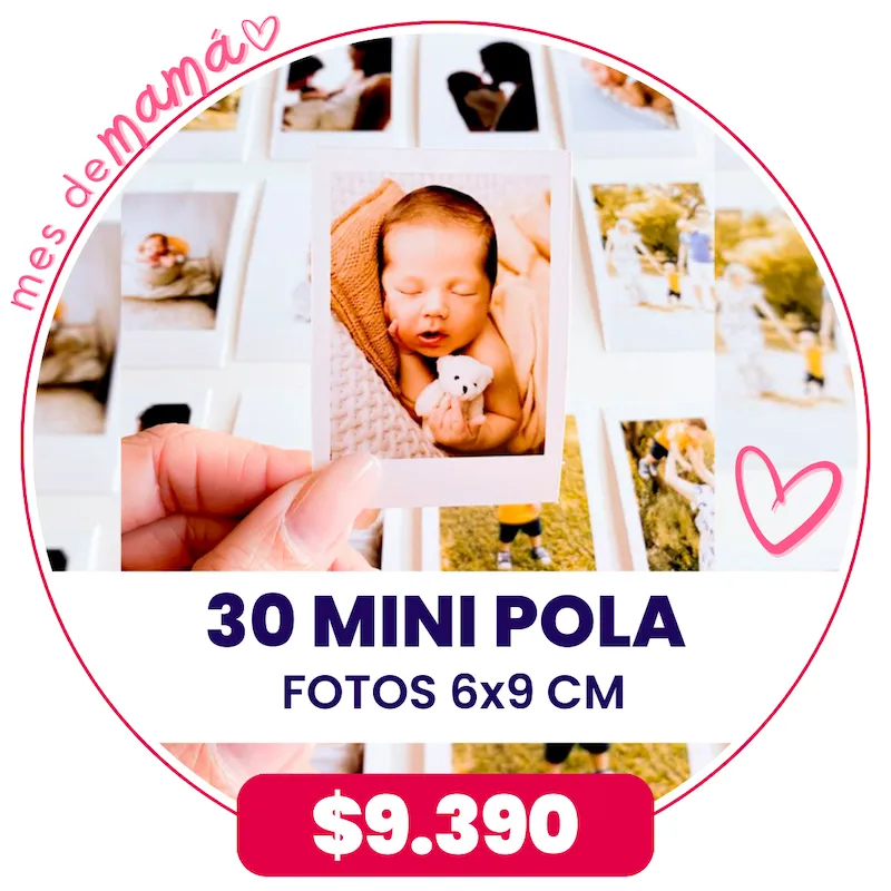 30 Fotos Mini Pola 6x9 cm a $9.390