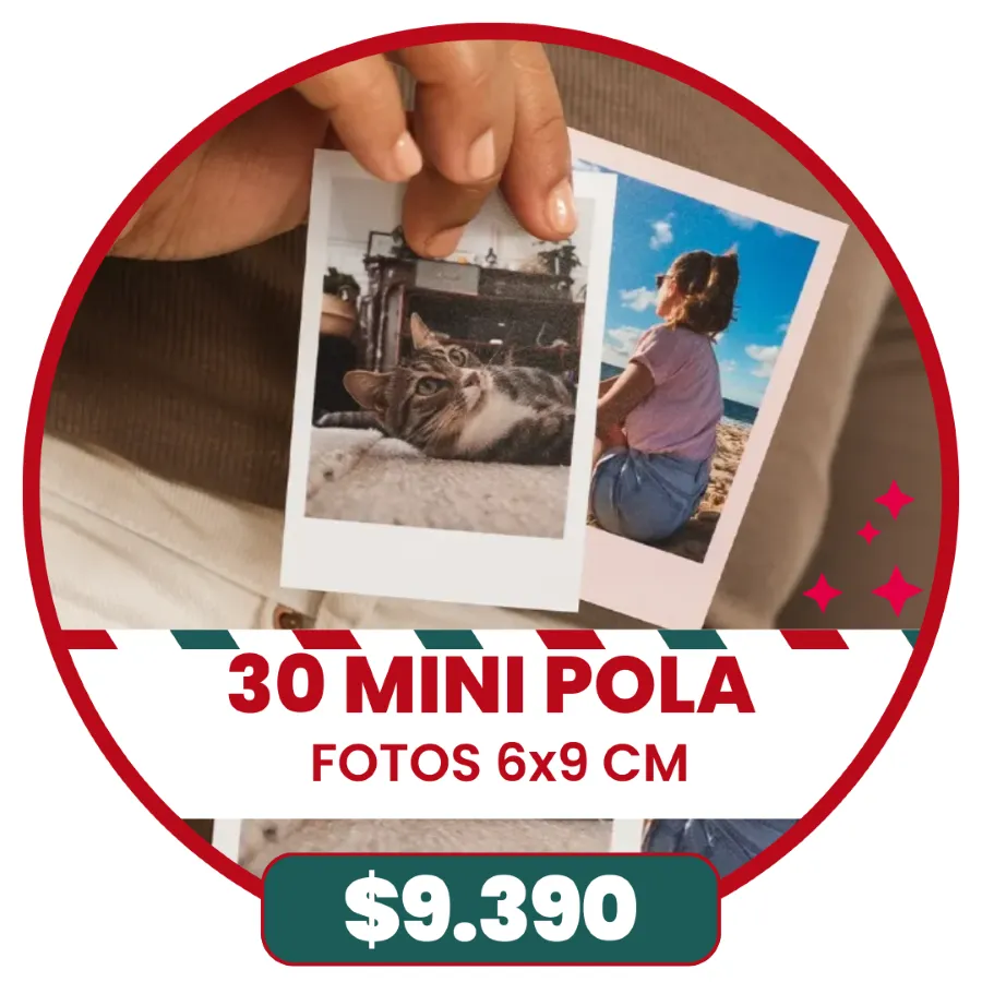 30 Fotos Mini Pola 6x9 cm a $9.390