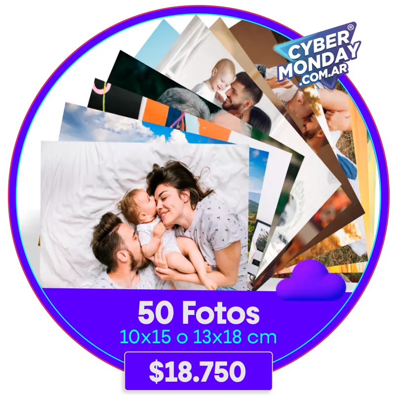 50 Fotos 10x15 o 13x18 cm a $18.750
