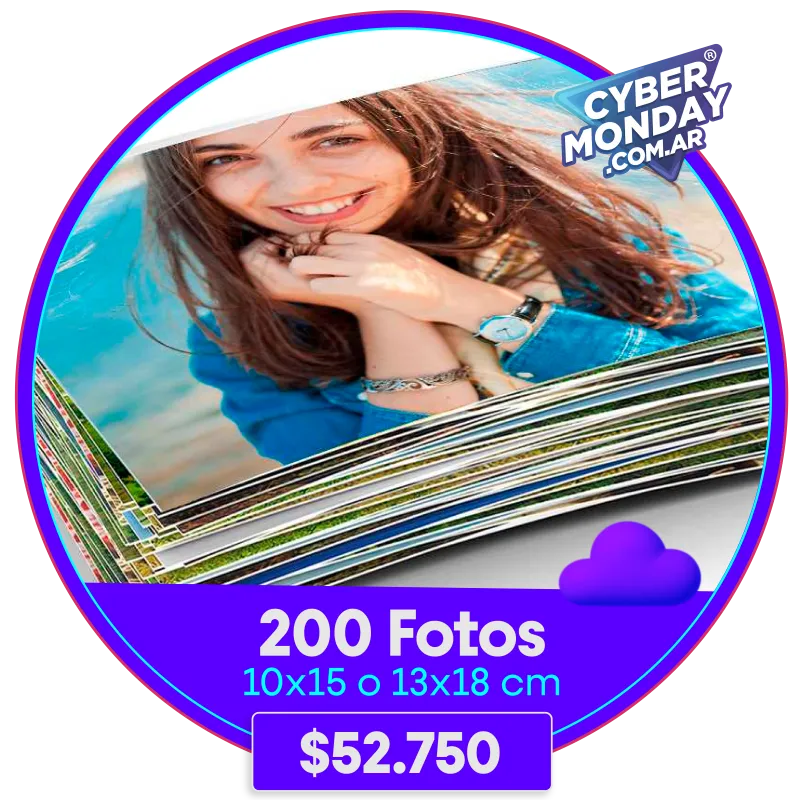200 Fotos 10x15 o 13x18 cm a $52.750