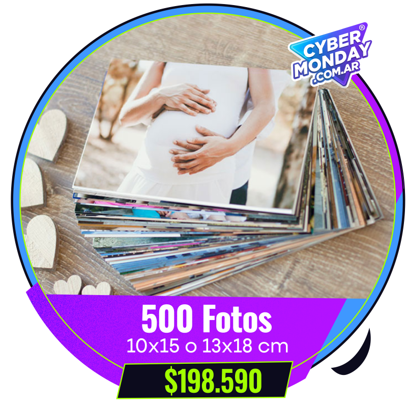 500 Fotos 10x15 o 13x18 cm a $198.590