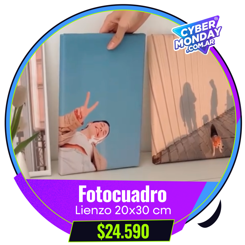 FotoCuadro de Lienzo 20x30 cm a $24.590