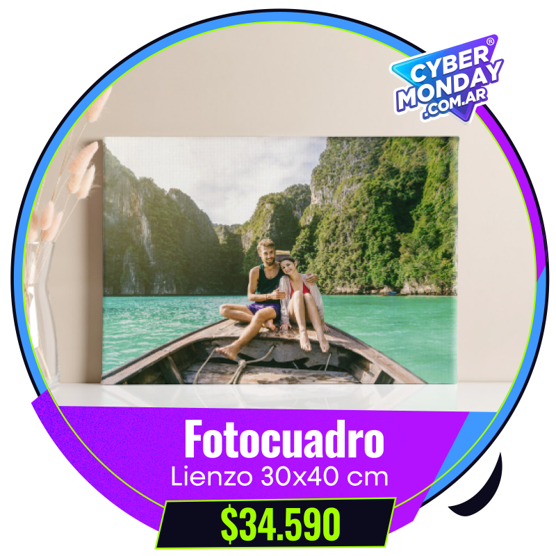 FotoCuadro de lienzo 30x40 cm a $34.590