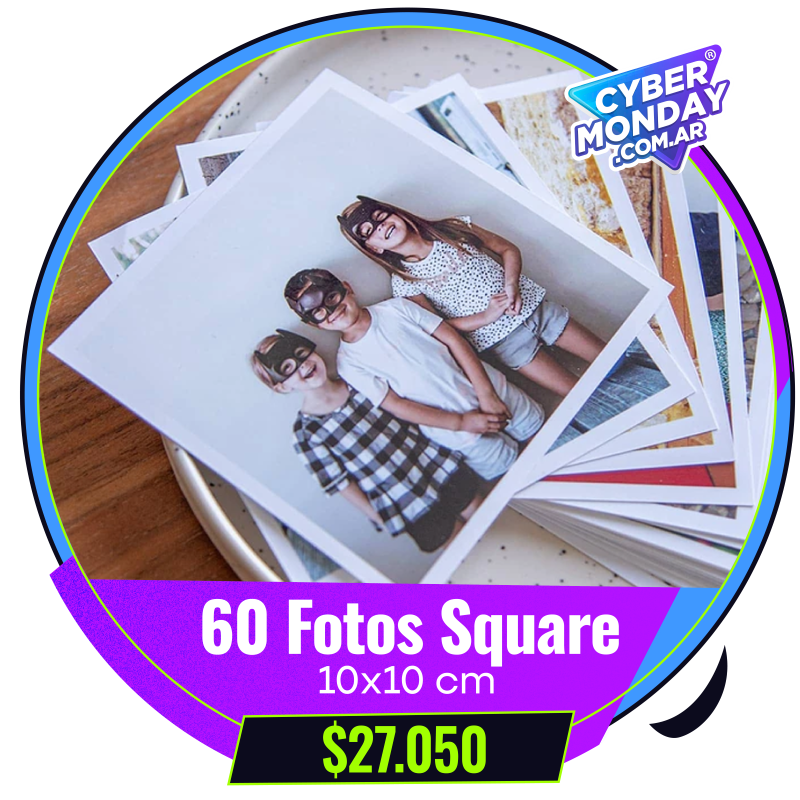 60 Fotos Square 10x10 cm a $27.050