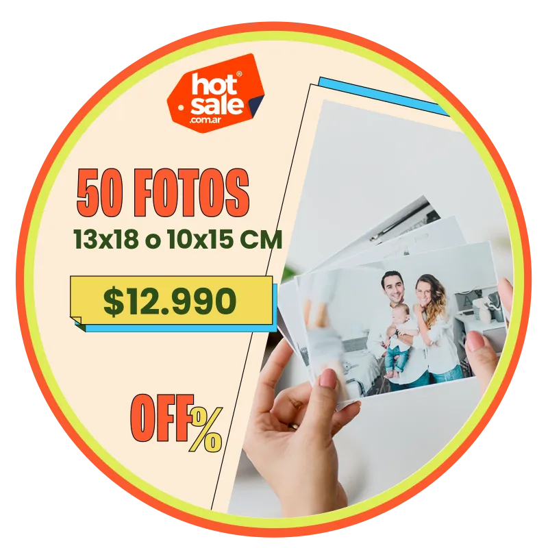 50 Fotos Classic 10x15 o 13x18 a $12.990 50 Fotos Classic 10x15 o 13x18 a $12.990