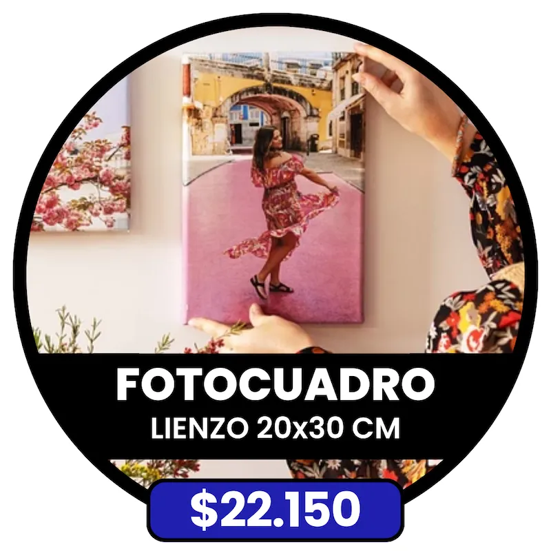 FotoCuadro de Lienzo 20x30 cm a $22.150