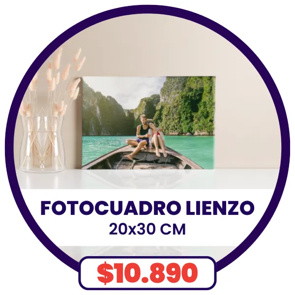 FotoCuadro de Lienzo 20x30 a $10.890