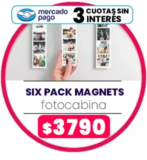 Six Pack Imán FotoCabina a $3790
