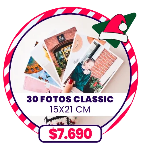 30 fotos Classic 15x21 a $7.690