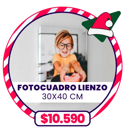 FotoCuadro de lienzo 30x40 a $10.590