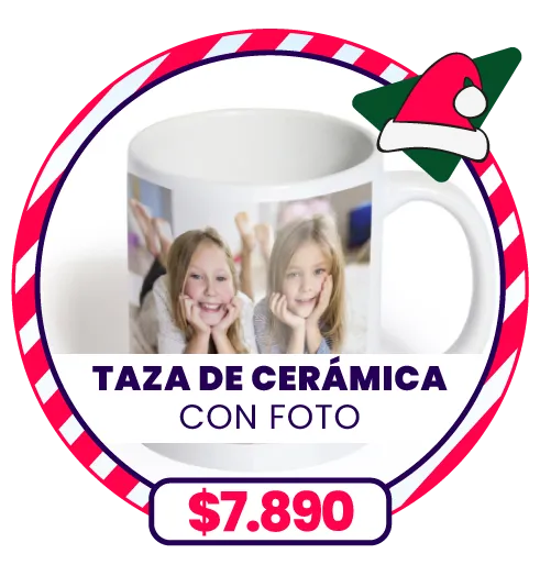 Taza de cerámica con Foto a $7.890