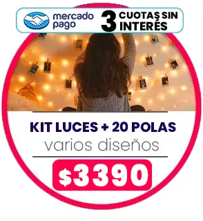 Kit Luces + 20 Polas a $3390