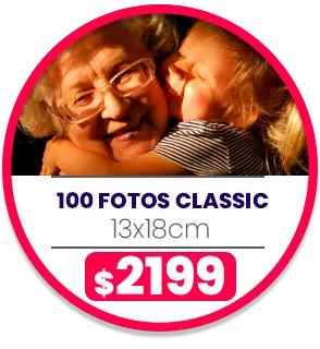 100 fotos Classic 13x18 a $2199