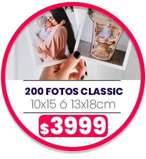200 fotos de 13x18 o 10x15 a $3999