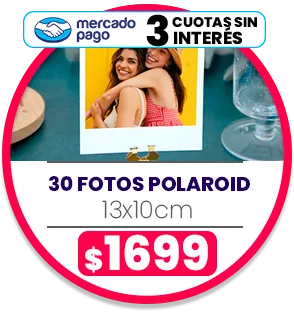 30 fotos Polaroid 10x13 a $1699 30 fotos Polaroid 10x13 a $1699