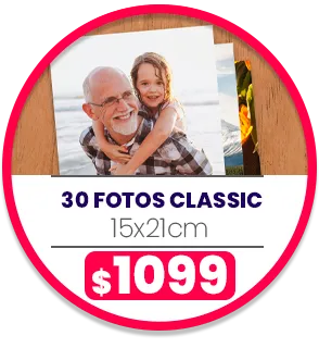 30 fotos Classic 15x21 a $1099 30 fotos Classic 15x21 a $1099